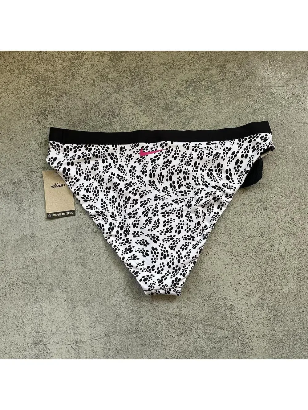 Nike High Cut Bikini Bottoms w/ Removable Zipper Pocket